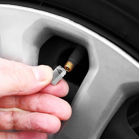 20 Pack Aluminum Tire Valve Stem Caps Hexagon Dust Proof and Leak Proof Valve Covers for Cars Trucks SUVs Motorcycles Bikes in Kuwait