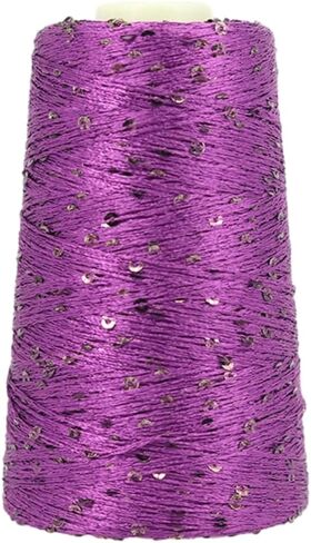 153 ياردة صغيرة الترتر خيوط القطن المتلألئة 5 خيوط الخيط خيوط الكروشيه لعصط الرأس beanie سترة النسيج النسيج DIY ملحقات الشتاء دمية خرقة (الوردي الفاتح) in Kuwait
