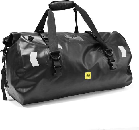 MZS Motorcycle Tail Bag, 66L Waterproof Motorcycle Dry Bag Duffle Travel Luggage Rack Trunk Saddle Storage, All Weather Motorbike Rear Seat Bag With Shoulder Strap Accessories in Saudi Arabia