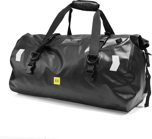 MZS Motorcycle Tail Bag, 66L Waterproof Motorcycle Dry Bag Duffle Travel Luggage Rack Trunk Saddle Storage, All Weather Motorbike Rear Seat Bag With Shoulder Strap Accessories in Saudi Arabia