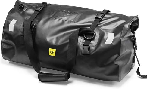 MZS Motorcycle Tail Bag, 66L Waterproof Motorcycle Dry Bag Duffle Travel Luggage Rack Trunk Saddle Storage, All Weather Motorbike Rear Seat Bag With Shoulder Strap Accessories in Saudi Arabia