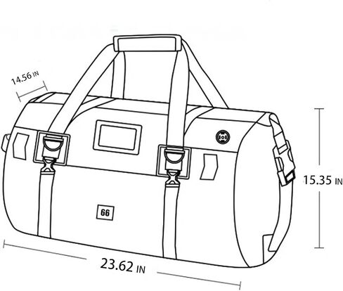 MZS Motorcycle Tail Bag, 66L Waterproof Motorcycle Dry Bag Duffle Travel Luggage Rack Trunk Saddle Storage, All Weather Motorbike Rear Seat Bag With Shoulder Strap Accessories in Saudi Arabia