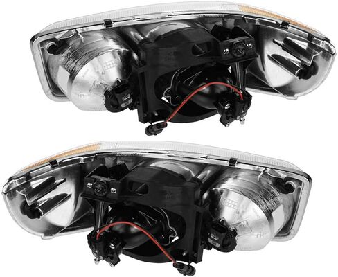 Epic Lighting Oe Style Halogen Proofles Assembly Placbly for GMC 00-06 Yukon Denali 99-07 Sierra Denali [GM2502214 GM2503214 15218077 15218078] زوج in Kuwait