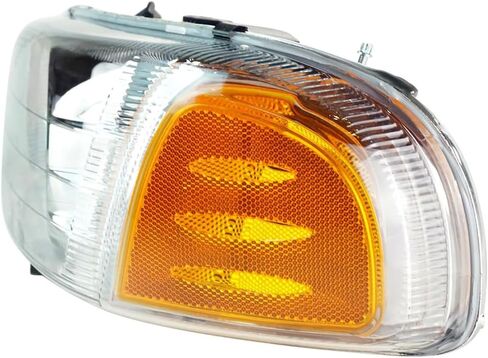 Epic Lighting Oe Style Halogen Proofles Assembly Placbly for GMC 00-06 Yukon Denali 99-07 Sierra Denali [GM2502214 GM2503214 15218077 15218078] زوج in Kuwait