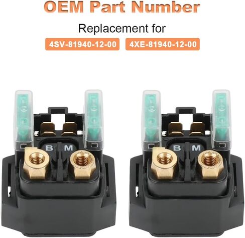 Waterwich 2ps 2ps legenoid Relay متوافق مع Yamaha Grizzly Kodiak Raptor 350 400 450 660 Big Bear 250 400 1999-2014 استبدال 4SV-81940-12-00 4XE-81940-12-00 in Saudi Arabia