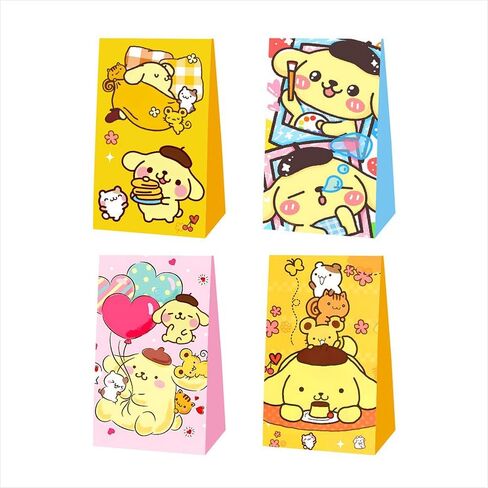 12pcs Kawaii and pink friends Party Favor Gift Bags Goodie Bags, Kawaii and Melody Party Supplies for Kids Birthday Decorations in Kuwait