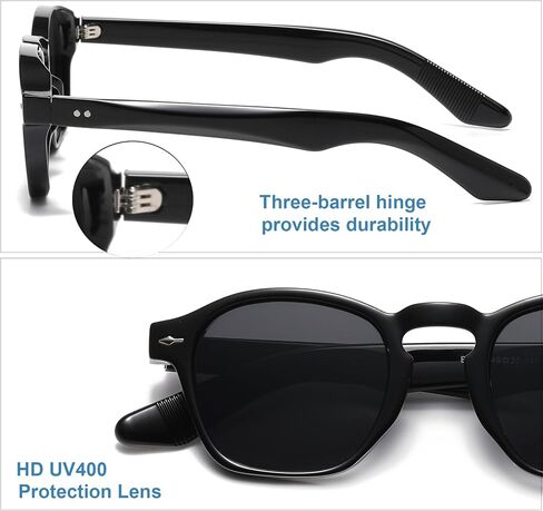 Gleyemor Fashion Sunglasses for Men Women Trendy Unisex Style UV400 Protection Shades in Kuwait