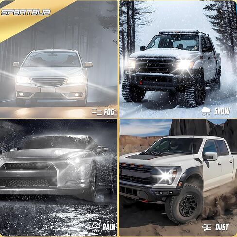 مصابيح المصابيح الأمامية متوافقة مع Toyota 4Runner (2013-2015 و 2017-2020) مصباح الأضواء ، 9005 شعاع مرتفع + H11 هالوجين منخفض الخلايا + H16 /5202 أضواء الضباب الهالوجين + T10 أضواء ترخيص ، حزمة 8 in Kuwait