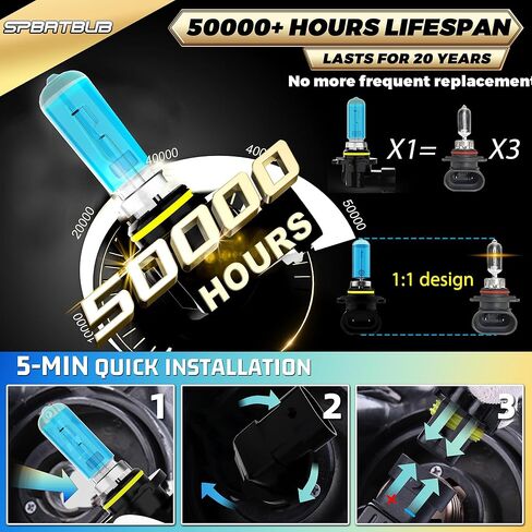 Halogen Headlights Bulbs Interior Light Kit Compatible With Su ba ru Forester 2009-2012, High Low Beam Fog Light Bulb + Interior Bulbs Combo + License Plate Lights, 6000K White, Pack of 14 in Saudi Arabia