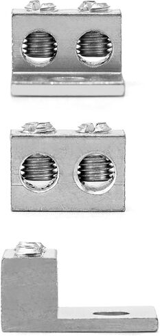 QWORK Dual Aluminum Ground Lug, 10Pcs Mechanical Lug 10 AWG Wire Easy to Install Cables and Power Cords Electrical Equipment Lugs in Saudi Arabia