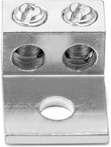 QWORK Dual Aluminum Ground Lug, 10Pcs Mechanical Lug 10 AWG Wire Easy to Install Cables and Power Cords Electrical Equipment Lugs in Saudi Arabia