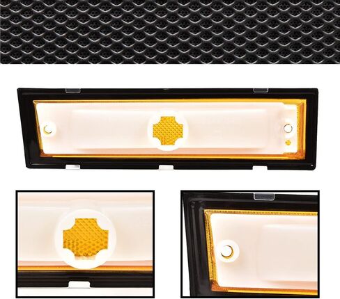 مصابيح علامة الجانب الأمامي متوافقة مع 1981-1991 CHEVY C10 C20 C30 Blazer GMC C1500 C2500 JIMMY Suburban Pickup LH RH SIDE AMBER MARKER MARKER LIGHT in Kuwait