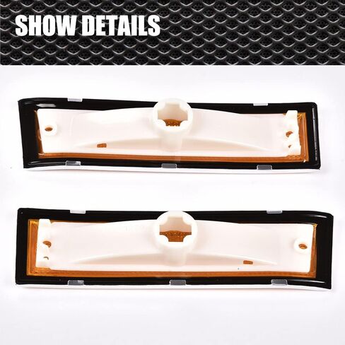 مصابيح علامة الجانب الأمامي متوافقة مع 1981-1991 CHEVY C10 C20 C30 Blazer GMC C1500 C2500 JIMMY Suburban Pickup LH RH SIDE AMBER MARKER MARKER LIGHT in Kuwait
