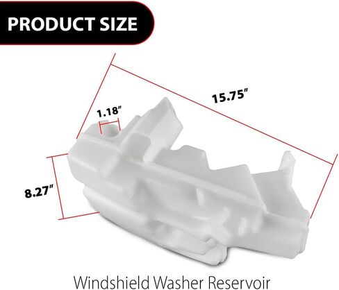 G-PLUS Windshield Washer Reservoir Tank Compatible with Land Rover Discovery Sport 2012-2019/Range Rover Evoque 2012-2019 LR025755 White in Saudi Arabia