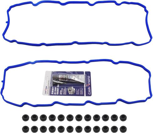 Engine Valve Cover Gasket Set with Grommets Compatible with 2008-2013 Dodge Dakota Jeep Commander Ram 1500 4.7L Replacement VC1102G in Saudi Arabia