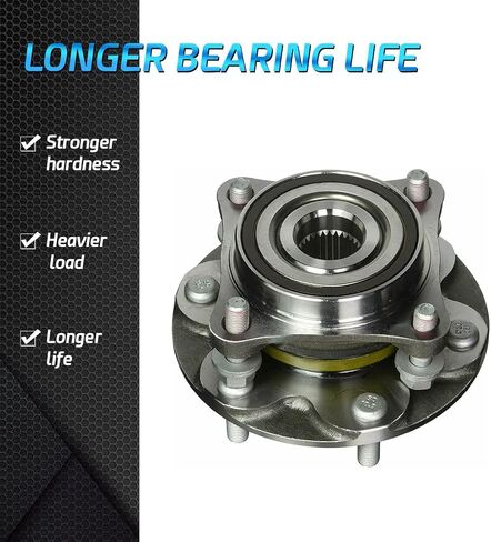 Bodeman - 4X4 4WD Models Front Wheel Hub and Bearing Assembly 2PC Set for Tacoma 4Runner FJ Cruiser Lexus GX470 GX460 in Saudi Arabia