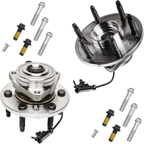 Detroit Axle - مجموعة محامل العجلات الأمامية لـ 4WD Chevy GMC Silverado Sierra Yukon XL Suburban 1500 Tahoe Avalanche Cadillac Escalad in Saudi Arabia
