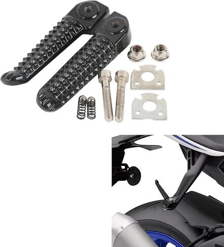 TCMT Rear Passenger Footrests Foot Pegs Fits For YamahaYZF R1 1998-2019 YZF R6 2003-2020 YZF R1M 2015-2018 YZF R1S 2016-2018 V MAX 2009-2020 in Saudi Arabia