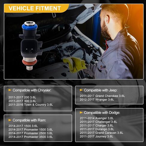 0280158191 Fuel Injectors 6 PCS 4 Holes Compatible with Ford Transit 150 250 350 3.7L V6 Compatible with Lincoln MKS MKT MKX MKZ 3.7L V6 in Kuwait