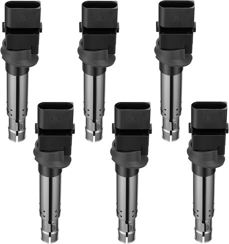 Set of 6 Ignition Coil Pack UF531 Compatible with Audi TT A3 Quattro Q7 VW Eos Passat Touareg R32 Cayenne 3.2 3.6 V6 Replaces 5C1465 DQ50130 022905715 022905715 C1466 610-50110 in Saudi Arabia