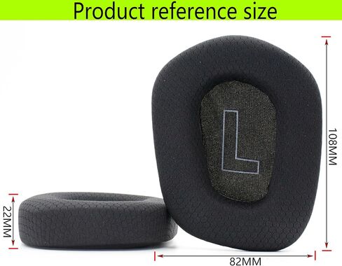 G733 Replacement Ear Pads Compatible with Logitech G733 Gaming Headphones G335 Wireless Ear Pads with Soccer mesh Weave Soft and Comfortable (Gray) in Saudi Arabia