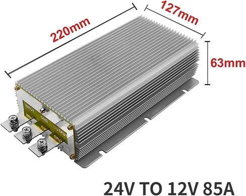 1pc 24V to 12V 85A 100A 165A 200A 300A Step Down Power Converter 24 Volt to 12Volt Voltage Regulator(24V to 12V 120A) in Saudi Arabia
