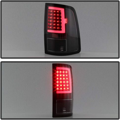 Acanii - لنموذج [مصنع LED] 2013-2018 Dodge RAM 1500 2500 3500 Black LED Tube Lights مصابيح الفرامل اليسار+اليمين in Saudi Arabia