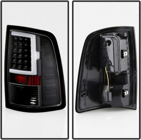 Acanii - لنموذج [مصنع LED] 2013-2018 Dodge RAM 1500 2500 3500 Black LED Tube Lights مصابيح الفرامل اليسار+اليمين in Saudi Arabia