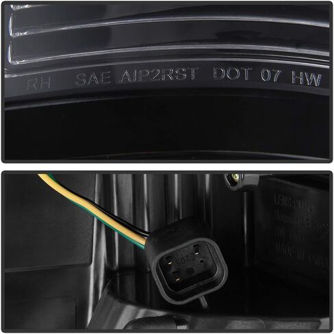 Acanii - لنموذج [مصنع LED] 2013-2018 Dodge RAM 1500 2500 3500 Black LED Tube Lights مصابيح الفرامل اليسار+اليمين in Saudi Arabia
