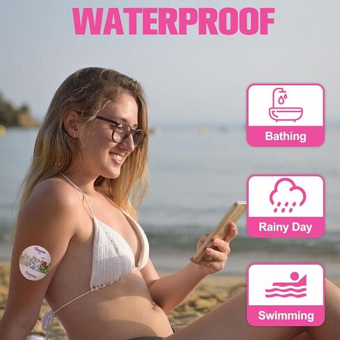 أغطية مستشعر مقاوم للماء على طراز الزهور لليبر 3 زائد وبقع ضمادة لاصقة libre 3 overpatch ، حزمة من 20pcs ， 5 أنماط in Kuwait