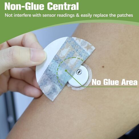 Freestyle Adhesive Patch for Libre 3, 20Pack Waterproof Libre 3 Plus Sensor Covers CGM Patch Non-Glue Central Full Cover Hypoallergenic & Latex-Free Long Stay for 15 Days in Saudi Arabia