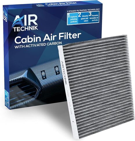 AirTechnik CF10361 Cabin Air Filter w/Activated Carbon | Fits Chevorlet Cobalt 2005-2010, HHR 2006-2011, Pontaic G5 2007-2010, Pursuit 2005-2006, Saturn Ion 2003-2007 - 52493319 in Saudi Arabia