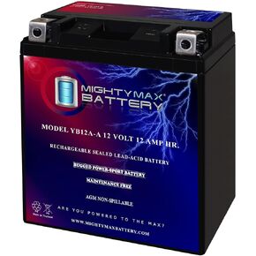 Mighty Max Battery YB12A-A 12V 12AH Battery Replaces Honda CB350 Super Sport Four 68-74 in Saudi Arabia