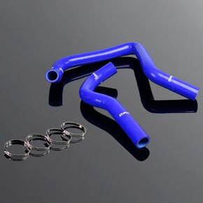 PIT66 Silicone Radiator Hose Kit,Compatible with 1991-1994 Acura Integra DB6 DB8 DC2 B18C B18C1 Black with Clamps in Kuwait