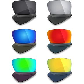 Mryok 6 Pairs Polarized Replacement Lenses for Spy Optic General Sunglass - Stealth Black/Fire Red/Ice Blue/Silver Titanium/Emerald Green/24K Gold in Saudi Arabia