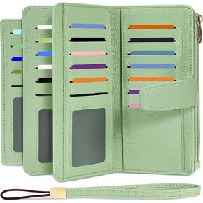 محافظ للنساء حامل بطاقة الائتمان مع RFID حظر المعصم السعة الكبيرة in Kuwait