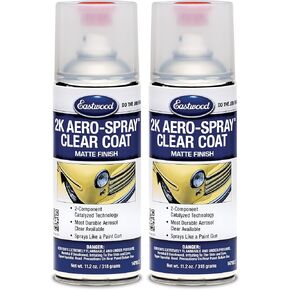 Eastwood 2K AeroSpray Automotive Spray Paint Matte Clear Coat | 11.2 oz Aerosol | 1 Pack in Saudi Arabia