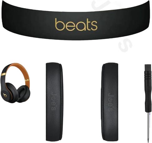Same As Genuine OEM Original Studio 3 Wireless Headband Arch + Muff Cushions Ear Pads Replacement Repair Kit Compatible for A1914 Model Parts (Shadow Gray) in Saudi Arabia