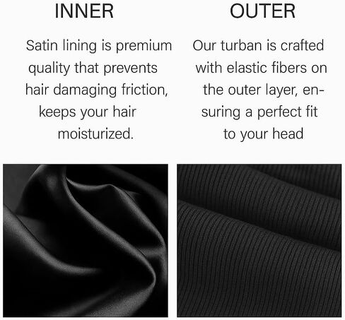 Upgraded Halo Turban Durag for Men &Women, Pre-Tied Skull Cap, Hair Loss Hat Silk-Lined Headwraps, Sleeping Bonnet in Saudi Arabia