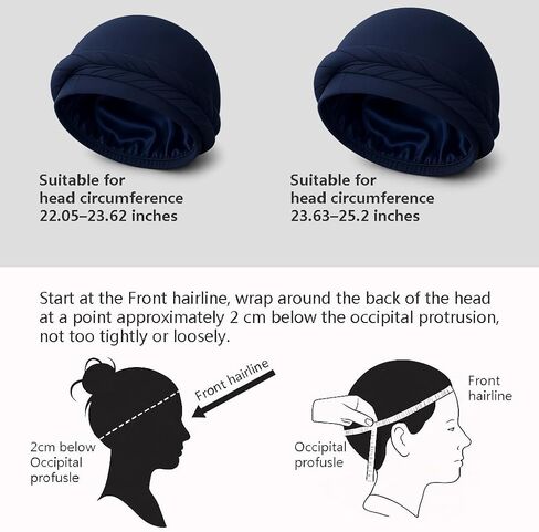Upgraded Halo Turban Durag for Men &Women, Pre-Tied Skull Cap, Hair Loss Hat Silk-Lined Headwraps, Sleeping Bonnet in Saudi Arabia