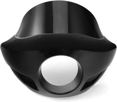 5 3/4 "المصباح الأمامي للهدية للمحركات الأمريكية الكلاسيكية لعام 2012 لـ Chopper 2013 W/Forks Black (ABS Plastic) (1) in Kuwait