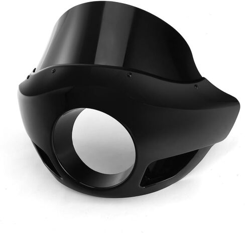 5 3/4 "المصباح الأمامي للهدية للمحركات الأمريكية الكلاسيكية لعام 2012 لـ Chopper 2013 W/Forks Black (ABS Plastic) (1) in Kuwait