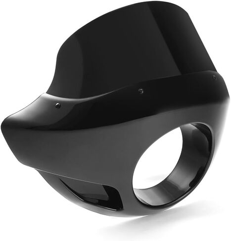 5 3/4 "المصباح الأمامي للهدية للمحركات الأمريكية الكلاسيكية لعام 2012 لـ Chopper 2013 W/Forks Black (ABS Plastic) (1) in Kuwait