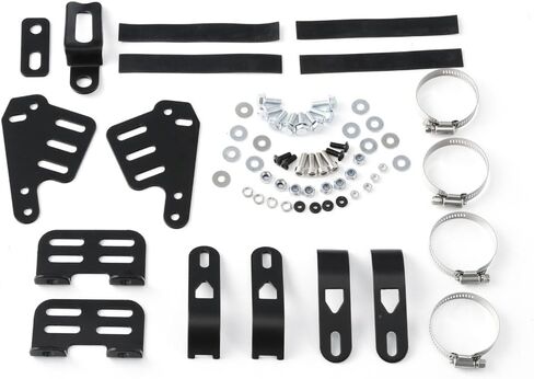 5 3/4 "المصباح الأمامي للهدية للمحركات الأمريكية الكلاسيكية لعام 2012 لـ Chopper 2013 W/Forks Black (ABS Plastic) (1) in Kuwait