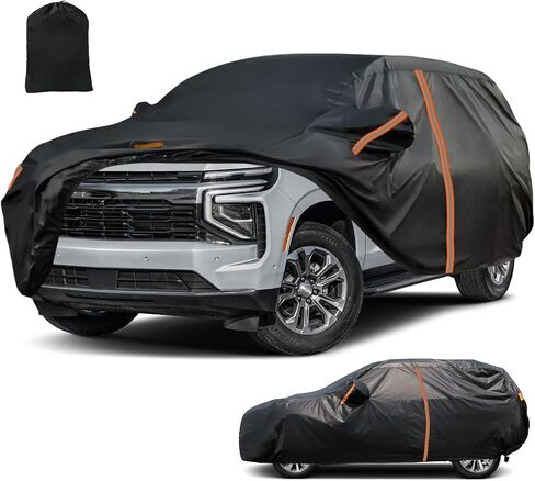 غطاء سيارة سيارات الدفع الرباعي المقاوم للماء لائق مخصص لشيفروليه تشيفي تاهو (2007-2025) ، وجميع غطاء سيارة سيارات الدفع الرباعي في الهواء الطلق مع باب السوست in Kuwait