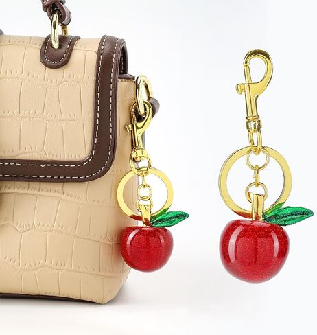 Cute Apple Charms Keychain Y2K Fruit Key Ring for Women for Car Keys Holder Bag Purse in Kuwait