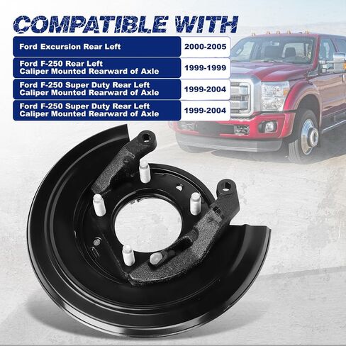 926270 Rear Loaded Parking Brake Backing Plate Assembly, Fit for Ford F-250 1999, F-250 Super Duty 1999-2004, F-350 Super Duty 1999-2004, Excursion 2000-2005, OE 926-270, 4C3Z2209AA, YC3Z2209CA in Kuwait