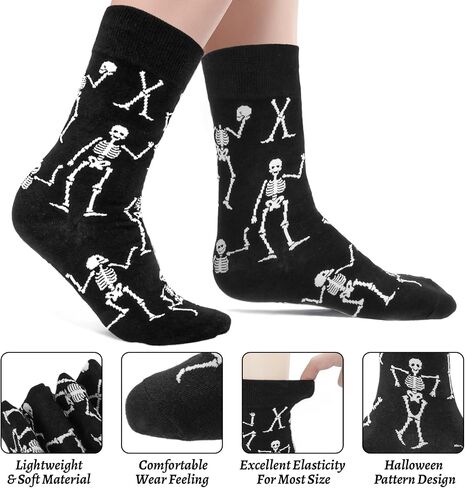Funny Halloween Socks for Women Men Crazy Socks for Halloween Spooky Gifts in Kuwait