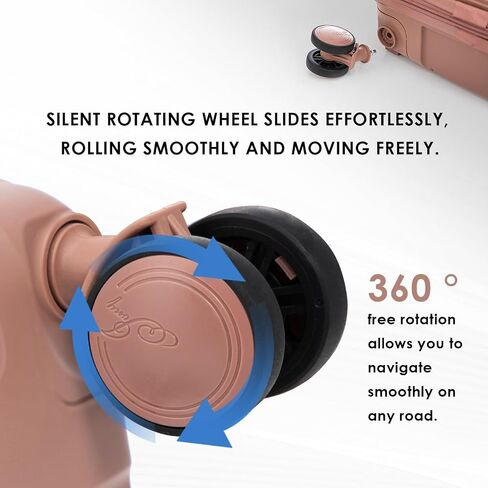 3-piece Set of Four-wheel Hardshell Travel Luggage with 100% PP Material, Embedded Password Lock, Silent Universal Dual Spinner Wheel, 20 Inches/24 Inches/28 Inches in Saudi Arabia
