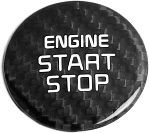 iJDMTOY KDM GT-Line Style Sports Red Real Carbon Fiber Keyless Engine Start/Stop Push Starter Button Cover Compatible with Kia 2018-2023 K8 Stinger, 2021-up K5 Optima in Saudi Arabia